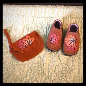 Pediped shoes with matching purse.